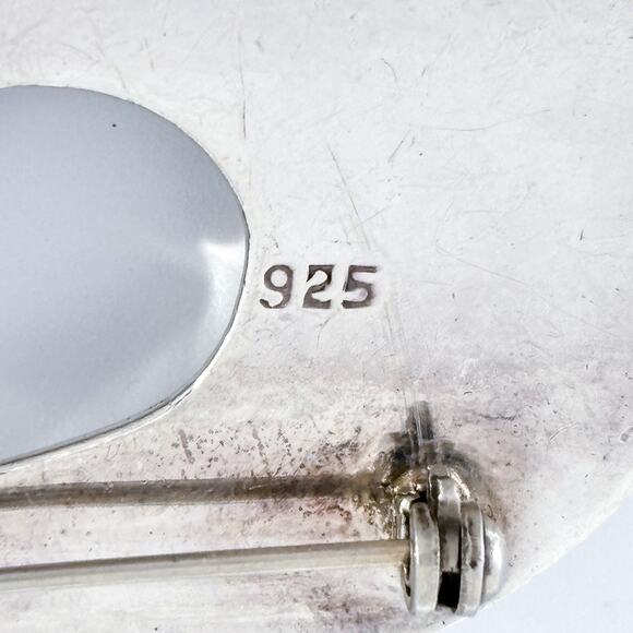 Vintage Sterling Silver 925 Modernist Spiral Brooch Pin - Picture 4 of 8